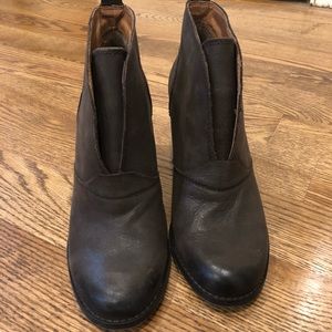 Lucky Brand Brown Wedge Booties